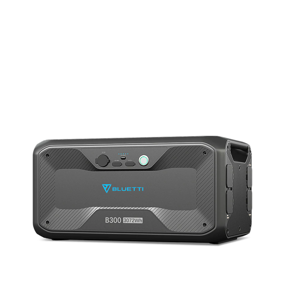 BLUETTI B300 Expansion Battery | 3,072Wh - Front and Side View